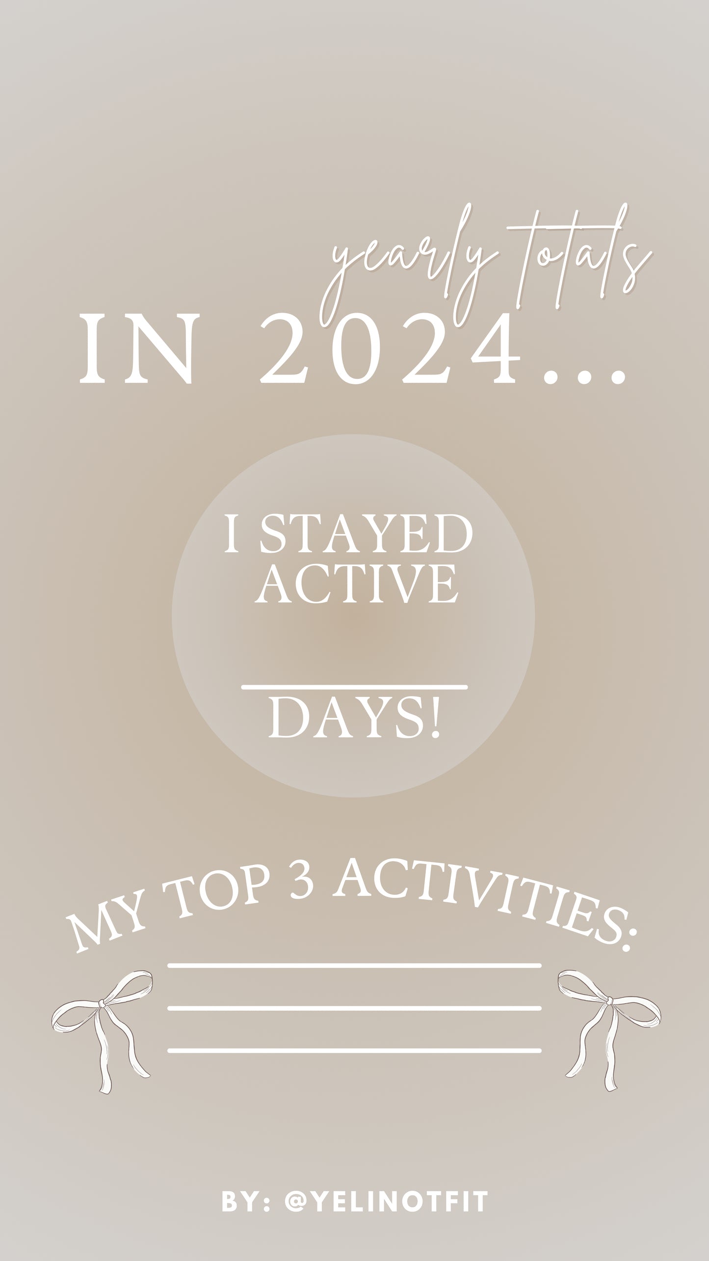 2024 Activity Tracker 👟⭐️